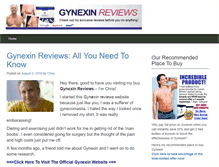 Tablet Screenshot of gynexin-reviews.net